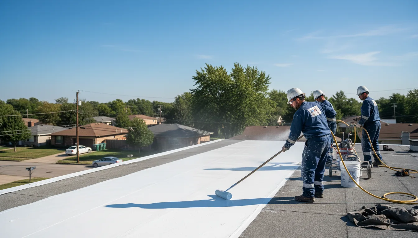 Commercial roof coating in Vandalia, IL near me